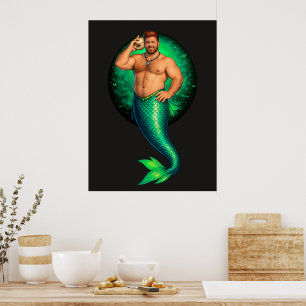 Poster Merbear Lagoon - Tadhg Ó Farraige