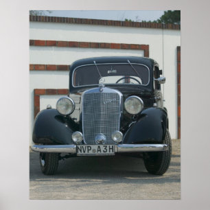 Poster mercedes antique