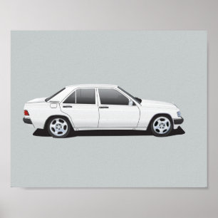 Poster Mercedes-Benz 190E
