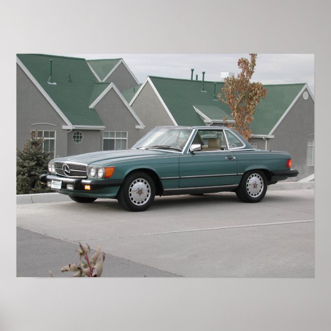 Poster Mercedes-Benz 560 SL (Devant)