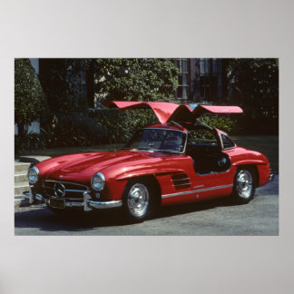 Poster Mercedes Benz SLR300 Gullwing classique