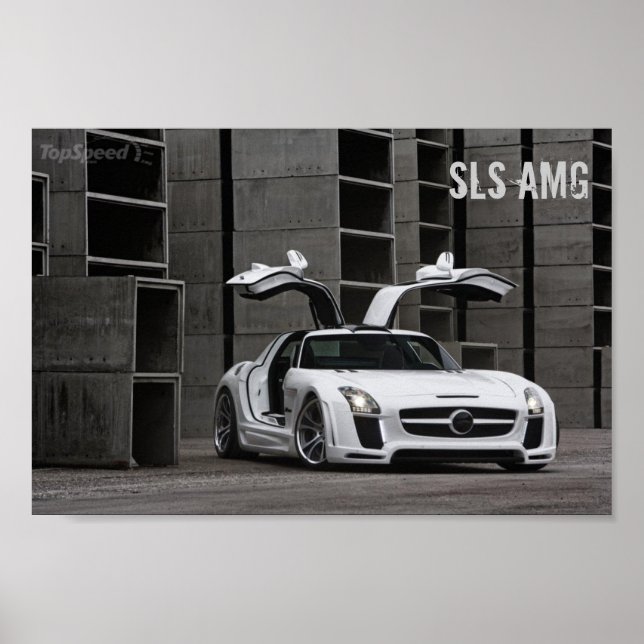 Poster Mercedes-Benz SLS AMG FAB Design (Devant)