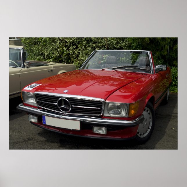 Poster Mercedes Roadster (Devant)