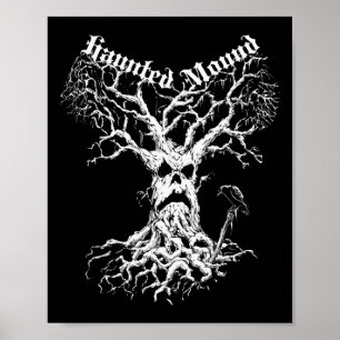 Poster Merch du séminaire. Créez Un Arbre Fantôme. Haunte