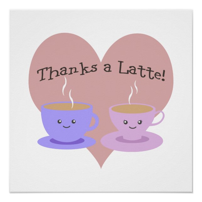Poster Merci à Latte (Devant)