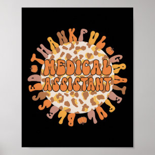 Poster Merci Assistant Médicale Thanksgiving Med Assist