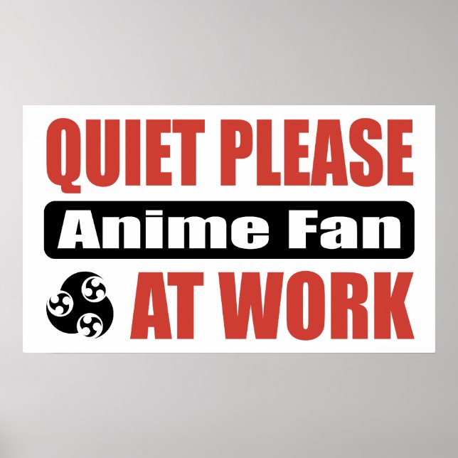 Poster Merci D'Anime Van Au Travail (Devant)