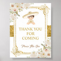 Merci de baptême de garçon Fiesta d'or mexicaine