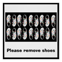 Merci de retirer l'affiche des chaussures par dalD
