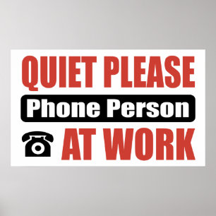 Poster Merci De Téléphoner À La Personne Au Travail