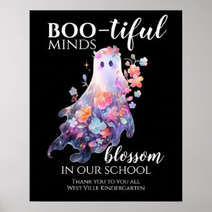 Poster Merci du personnel de l'école d'Halloween