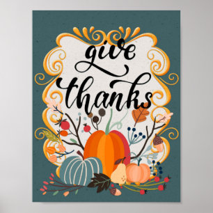 Poster Merci Elegant