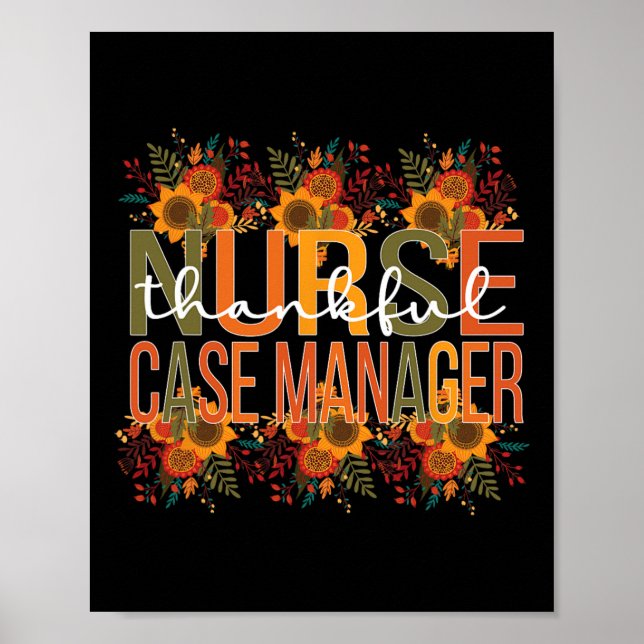 Poster Merci infirmière Coque Manager Thanksgiving Coque  (Devant)