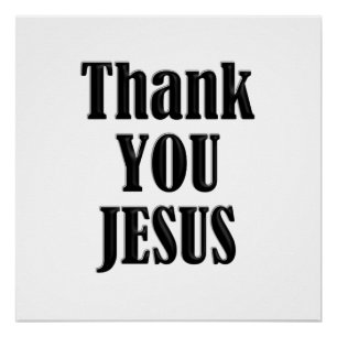 POSTER MERCI, JÉSUS