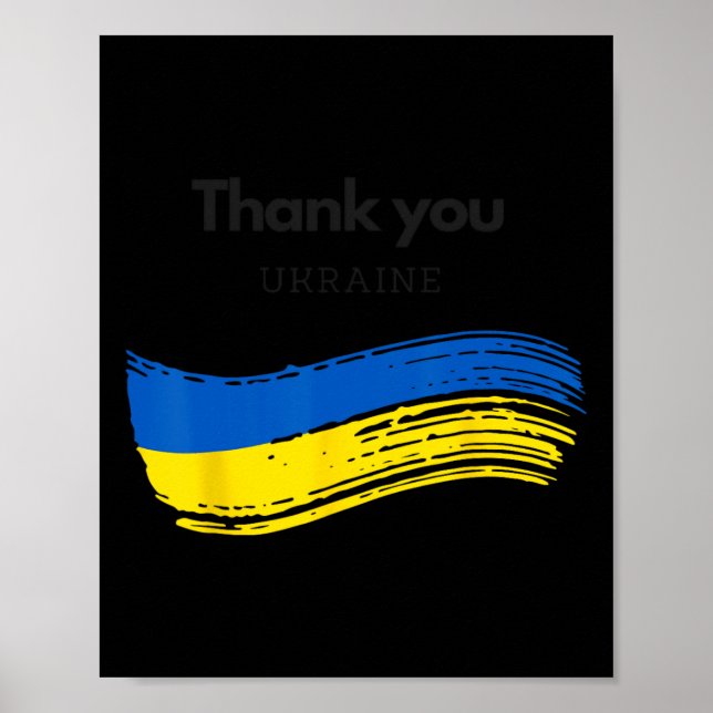 Poster Merci l'Ukraine  (Devant)