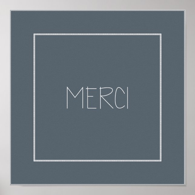 POSTER MERCI - MERCI (Devant)