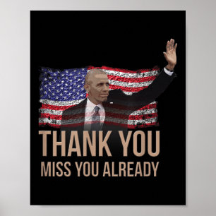 Poster Merci Obama, Miss You Déjà Président Barack