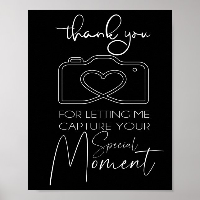 Poster Merci Pour M'Avoir Permis De Saisir Votre Moment (Devant)