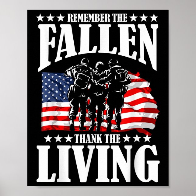 Poster Merci Pour Votre Service Memorial Day (Devant)