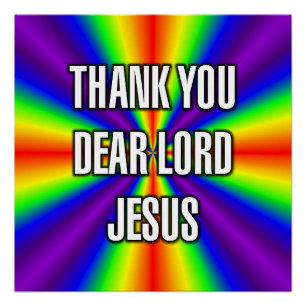 POSTER MERCI SEIGNEUR JÉSUS BIEN-AIMÉ