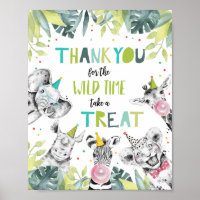 Merci Wild Time Treat Safari Boy Signal d'annivers