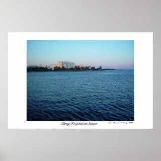 Poster Mercy Hospital au coucher du soleil