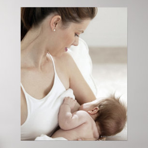 Poster Mère allaitant bébé 2