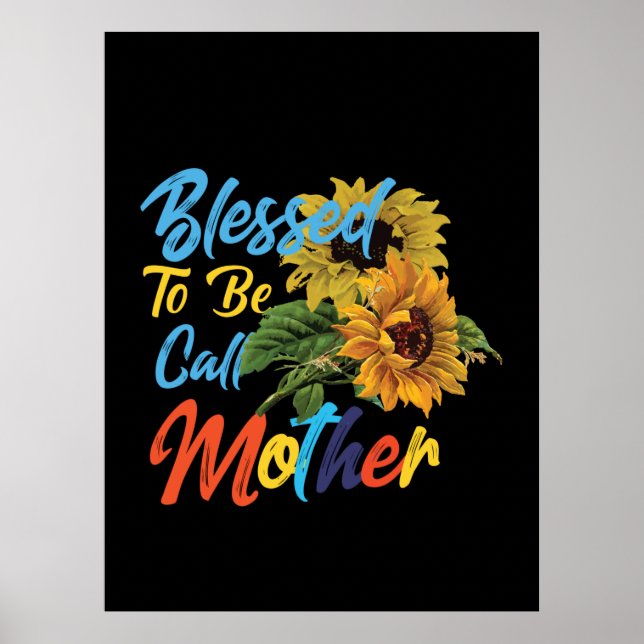 Poster Mère Art Béni D'Être Appelé Mère (Devant)