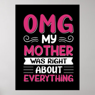 Poster Mère Art Ma Mère Avait Raison