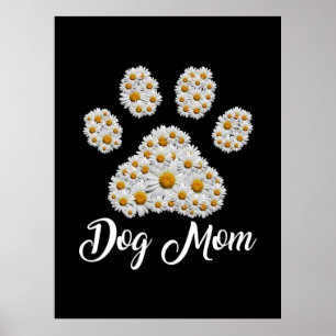 Poster Mère Art Meilleur Chien Maman Jour d'anniversaire