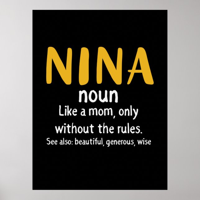 Poster Mère Art Nina Définition (Devant)