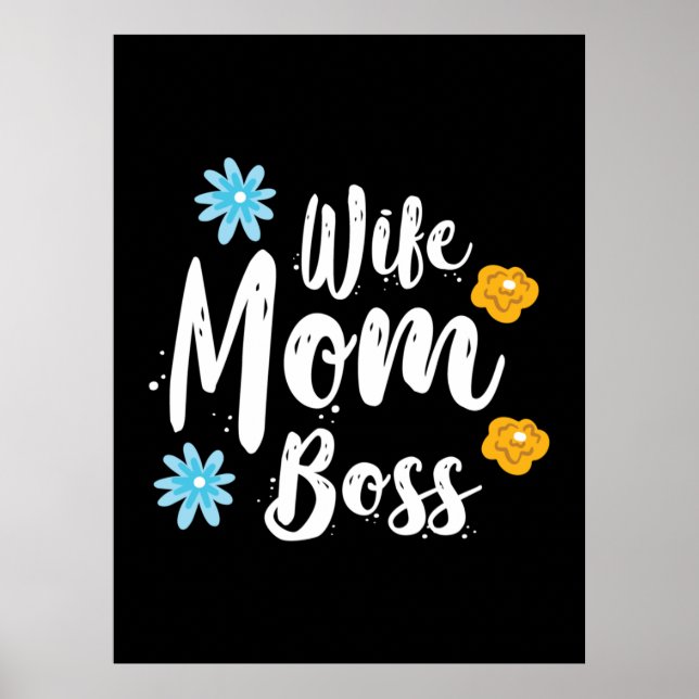Poster Mère Cadeau Femme Maman Patron (Devant)