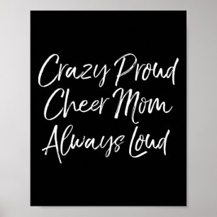 Poster Mère de comp de cheer drôle folle de fierté T-shir