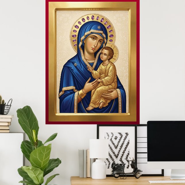 Poster Mère de Dieu (Bureau à domicile)