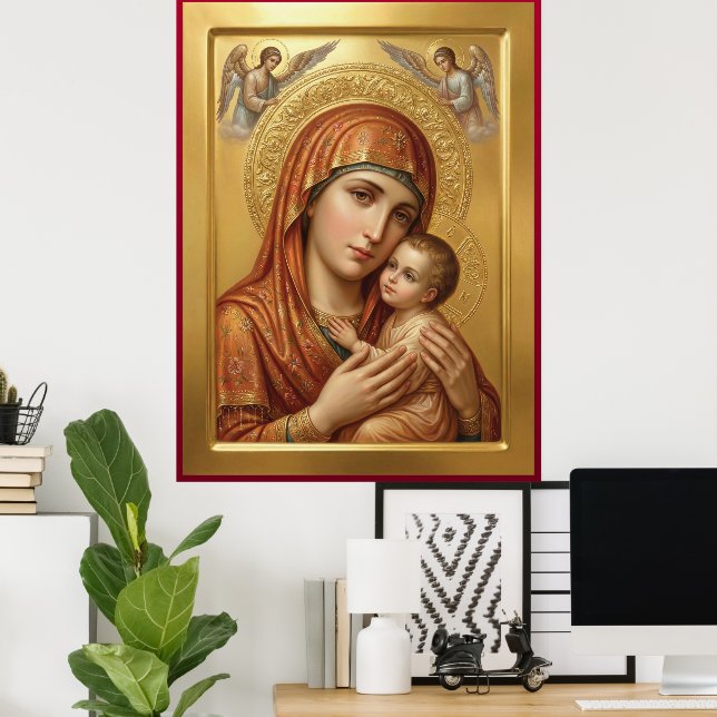 Poster Mère de Dieu (Bureau à domicile)