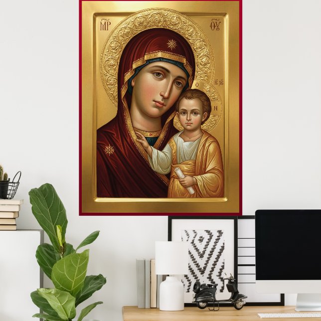 Poster Mère de Dieu (Bureau à domicile)