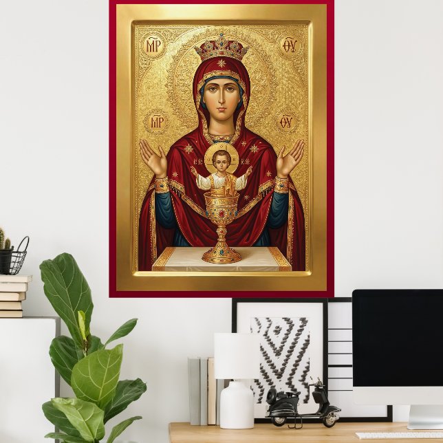 Poster Mère de Dieu (Bureau à domicile)