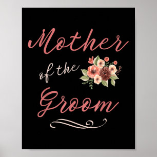 Poster Mère De La Fête De Mariage Mariage Groom