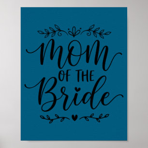 Poster Mère de la mariée famille assortie mariée mère 202