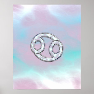 Poster Mère de Pearl Style cancer Zodiac