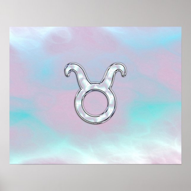 Poster Mère de Pearl Taurus Zodiac Astrologie (Devant)