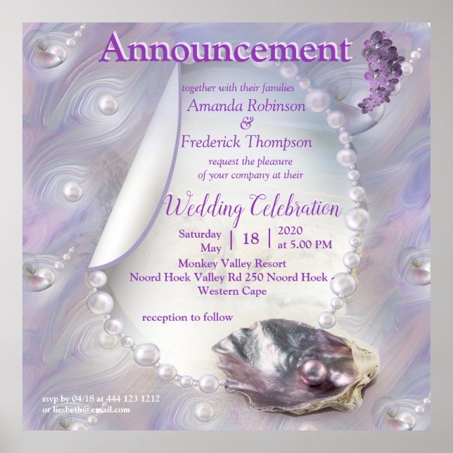 Poster Mère des perles fusionnées comme des perles liquid (Devant)