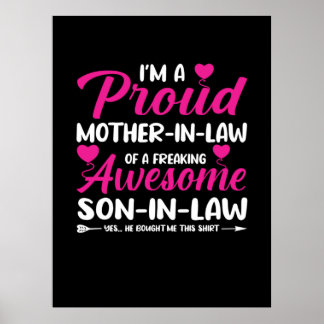 Poster Mère En Droit D'Un Fils Étonnant En Droit