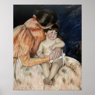 Poster Mère et enfant, 1890s
