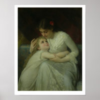 Mère et enfant (huile sur toile)