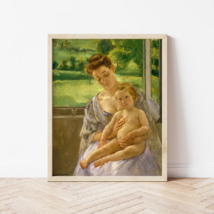 Poster Mère et enfant Mary Cassatt