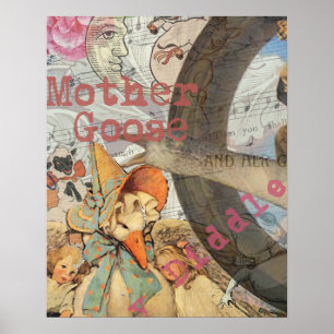 Poster Mère Goose Nursery Rhyme Fairy Tale