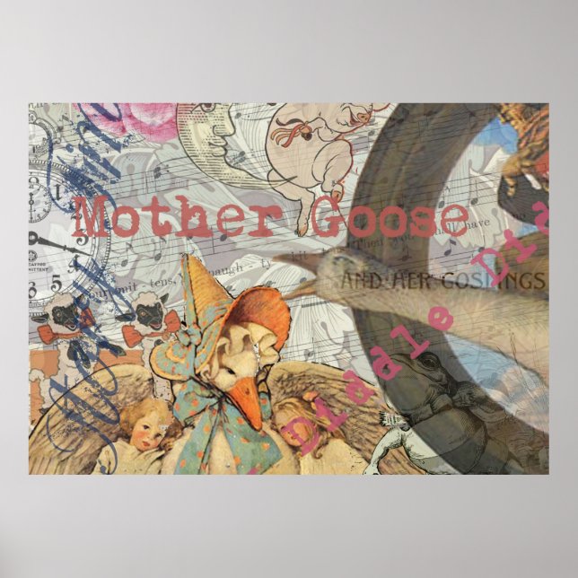 Poster Mère Goose Nursery Rhyme Fairy Tale (Devant)