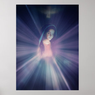 Poster Mère Marie, Sainte conception immaculée, Jésus