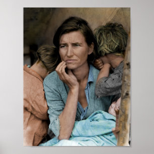 Poster Mère migrante par Dorothea Lange 1936